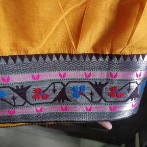 Yellow Paithni Saree With Blouse