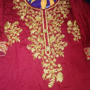 Maroon Colour Punjabi Suit