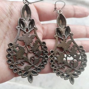 Traditional Oxidised Earrings