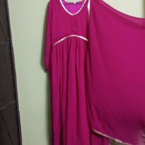 New/Unused Anarkali Gown With Dupatta