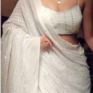 Saree with Separate Blouse Piece