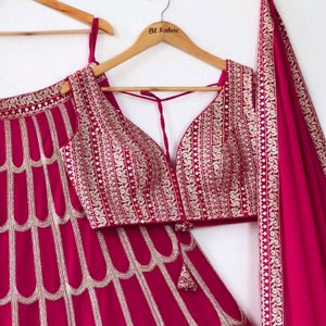 Pink LeHenga choli