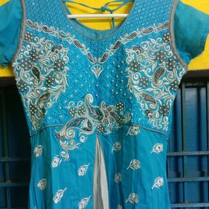 Women Anarkali Kurti With Dupatta.