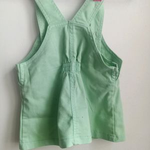 Green Dungree For Baby Girl