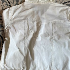 Beautiful White  jacket With Stains (washable)