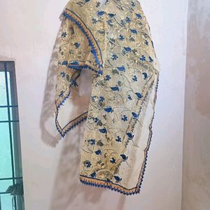 Party Wear Net Embroidery Dupatta