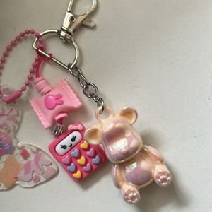 Teddy Keychain 🎀✨