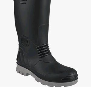 Hillson Black And Gray Steel Toe Gumboot Torped