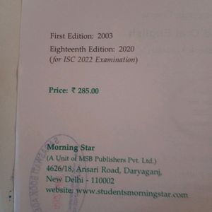 Total English Book Class 11 Isc