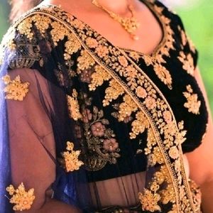 Velvet Bridal Lehenga