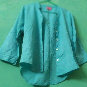 Cyan Colour Shirt