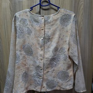 Soft Petals Vintage Print Blouse