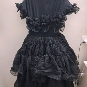 Black Ball Gown Wednesday Replica 😍 Jenna Ortage