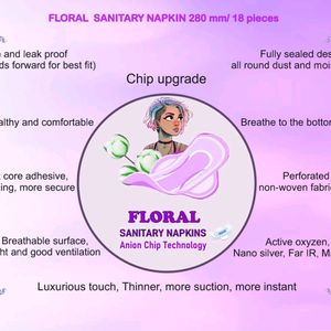 Sanitary Napkin With Anion Chip