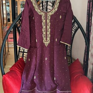 Purple Color Beautiful Women Suit Set