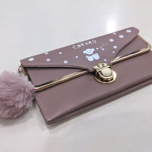 Cute Mauve Clutch Purse