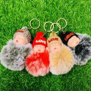 Beautiful & Cute Love Sleeping Doll Keychain