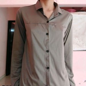 Satin Plain Shirt