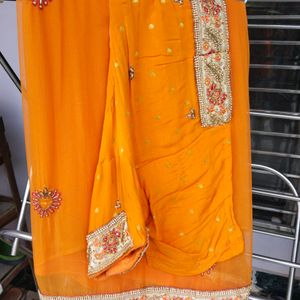 Wedding/Partywear Chiffon Saree