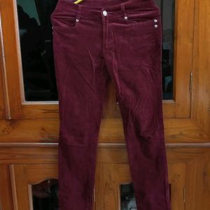 Vibrant Cord Pants For Girls