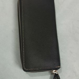 Womens Dual Chain Leather Purse