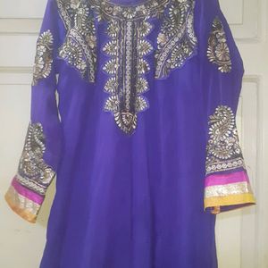 Heavy Frock With Churidar & Dupatta