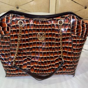 Designer Handbag Bamboo Print