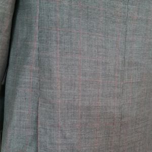 Grey checked Terrywool Blazer for men