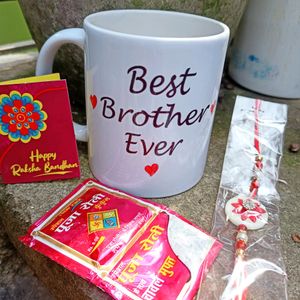 Coffee Mug & Rakhi Gift Set For brother
