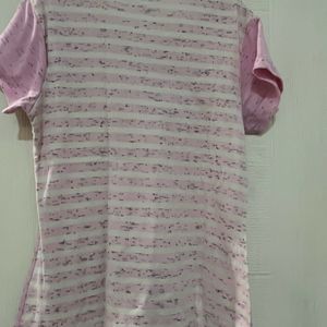 Pink N White Tshirt Size 32