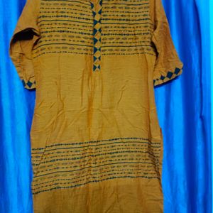 Mustard Colour Kurti