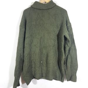 Olive Long Knitted Sweater