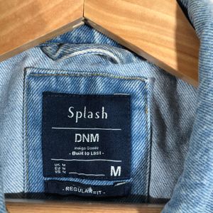 Splash Men's Blue Sleeveless Denim Jacket