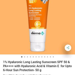 Derma Co Long Lasting Sunscreen