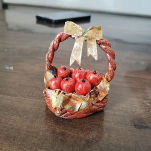 miniature apple 🍎 basket 🧺