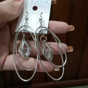 Dangling Silver Earrings