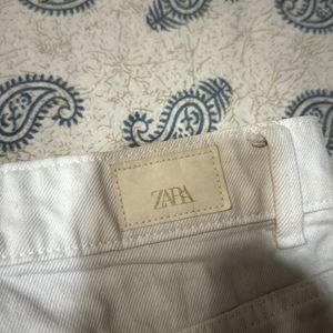 Zara White Shorts