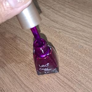 Lea Shimmer Dark Pink Colour Nail Paint