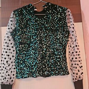 Sequin Trendy Top