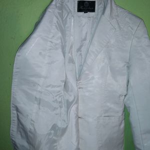 White Bleazer With Hard Sholder And Embroidery. This Is Almost New Item. Used 2 Or 3 Times In Occasion.