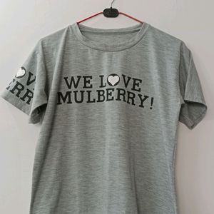 SHORT GREY TEE..FOR GIRLS