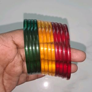 Plastic Bangles 3 Colour 2 Pack