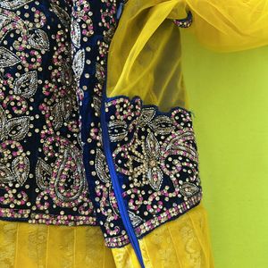 Yellow Anarkali Dress Ethnic