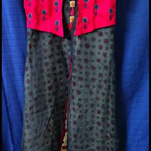 Designer Jacket Pattern Kurti