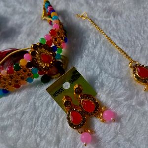 Combo Tow Multi Colour Jewellery Necklace Set