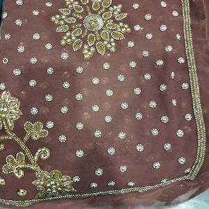 Full Work Saree In Double Shead