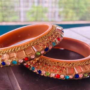 Multi Color Diamond Kada