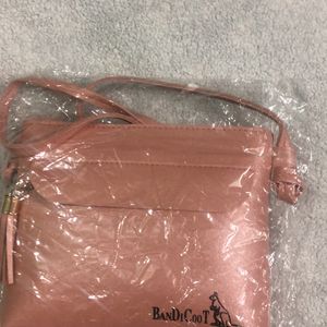 Pink Shiny Sling Bag