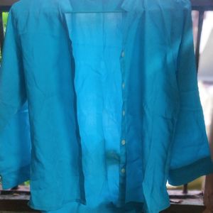 Cyan Colour Shirt