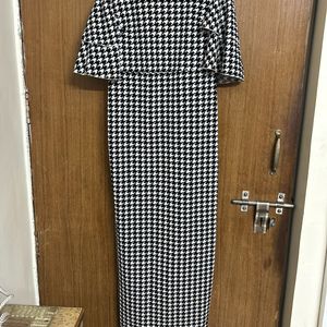 SHEIN Houndstooth Pattern Dress